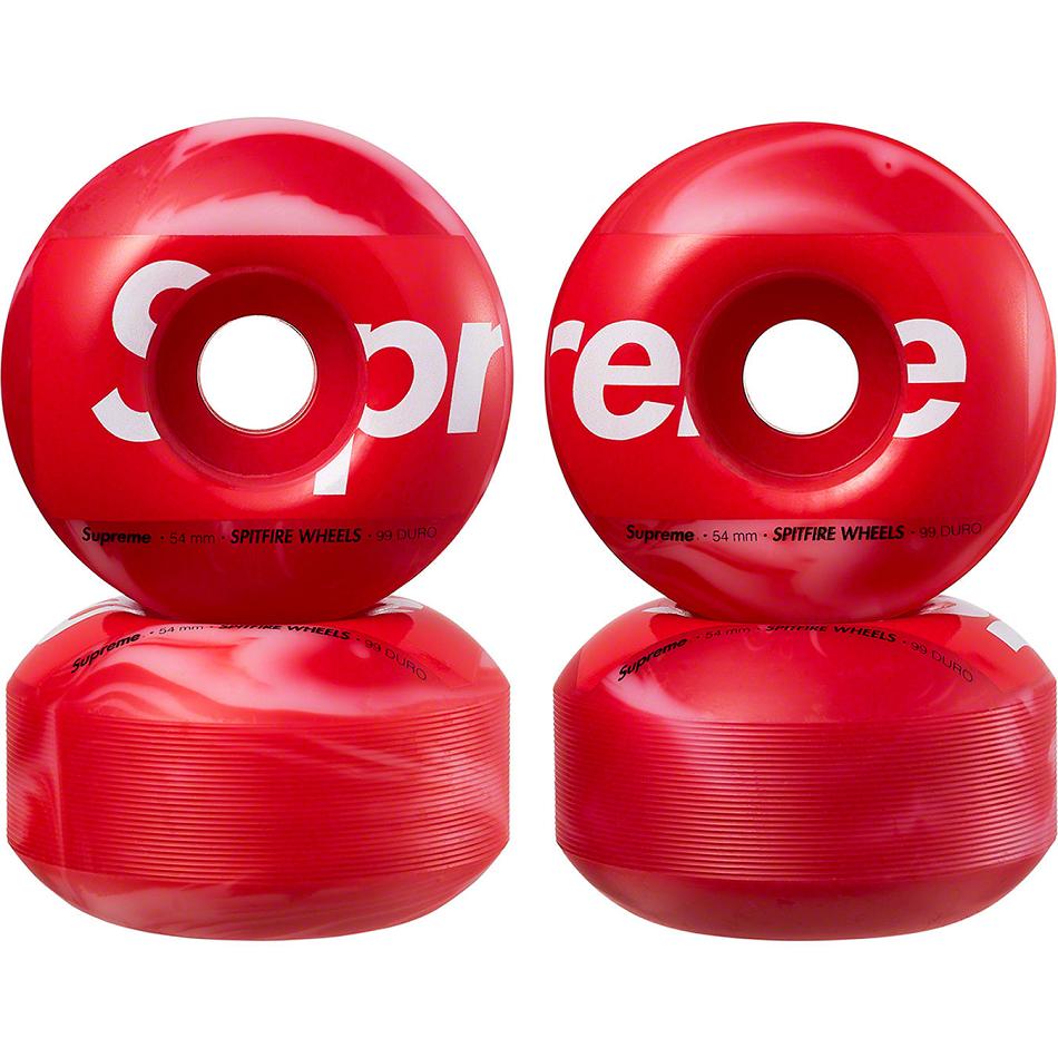 Accessori Supreme Spitfire® Shop Wheels (Set of 4) Skateboard Rosse | IT417GL