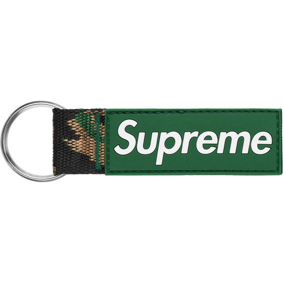 Accessori Supreme Webbing Keychain Verdi | IT407TV