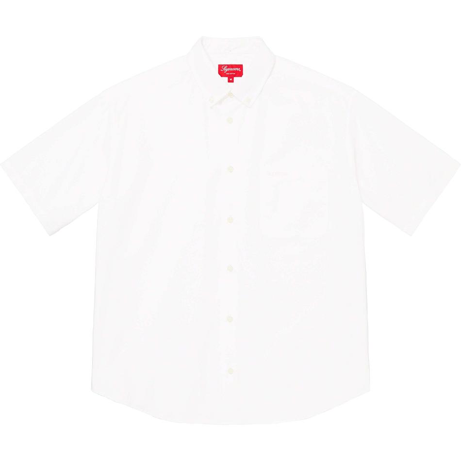 Camicie Supreme Loose Fit S/S Oxford Bianche | IT208FM