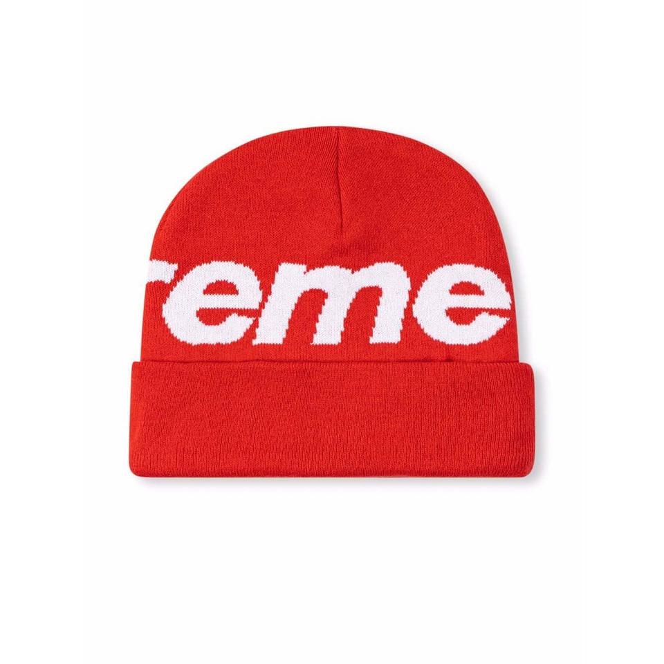 Cappelli Supreme Big Logo Beanie Rosse | IT478BC