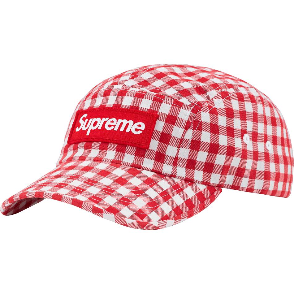 Cappelli Supreme Gingham Camp Cap Rosse | IT477VD