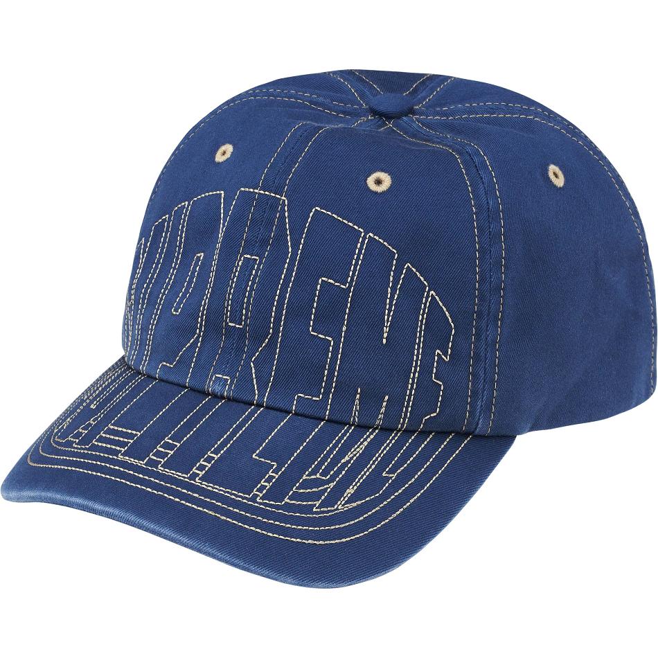 Cappelli Supreme Visor Stitch 6-Panel Blu Marino | IT465AP