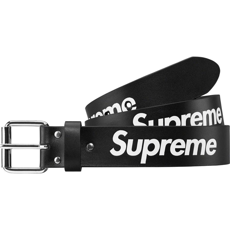 Cinture Supreme Repeat Pelle Belt Nere | IT429QZ