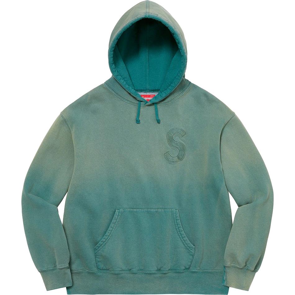 Felpe Supreme Overdyed S Logo Con Cappuccio Blu Marino | IT311DN