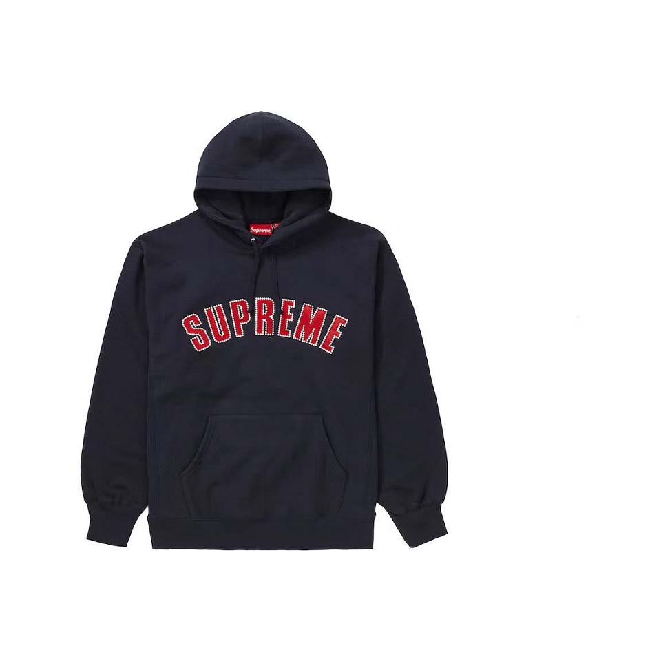 Felpe Supreme Pearl Logo Con Cappuccio Nere | IT330YU