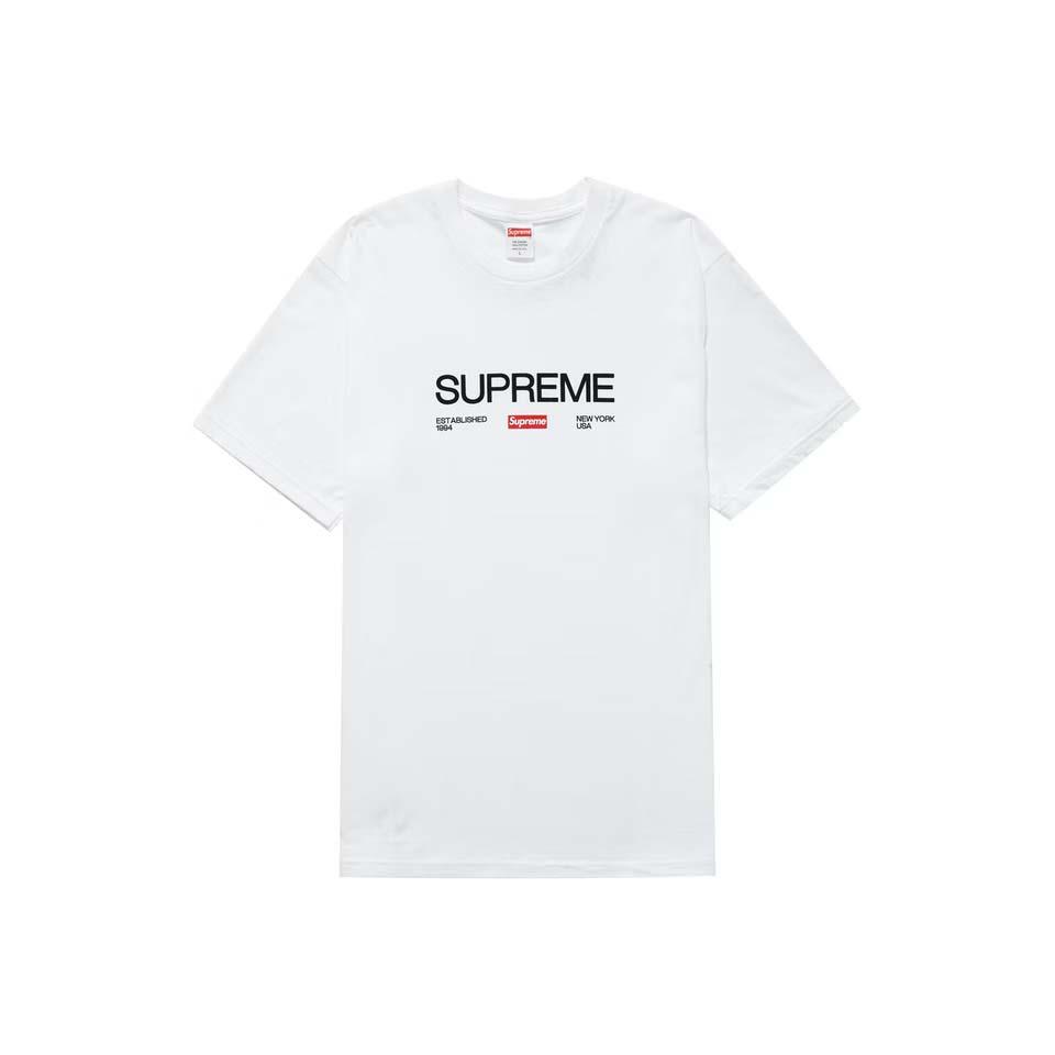 Magliette Supreme Est. 1994 Logo Bianche | IT391GL