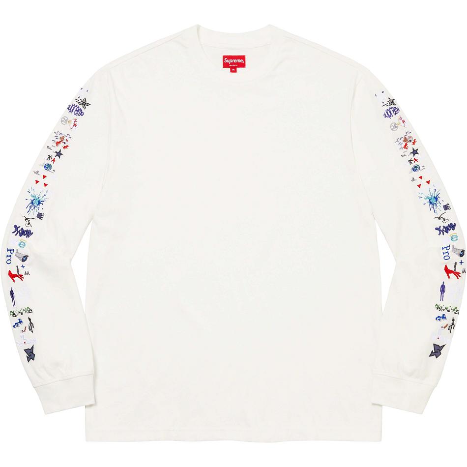 Maglioni Supreme AOI Icons L/S Top Bianche | IT276RW