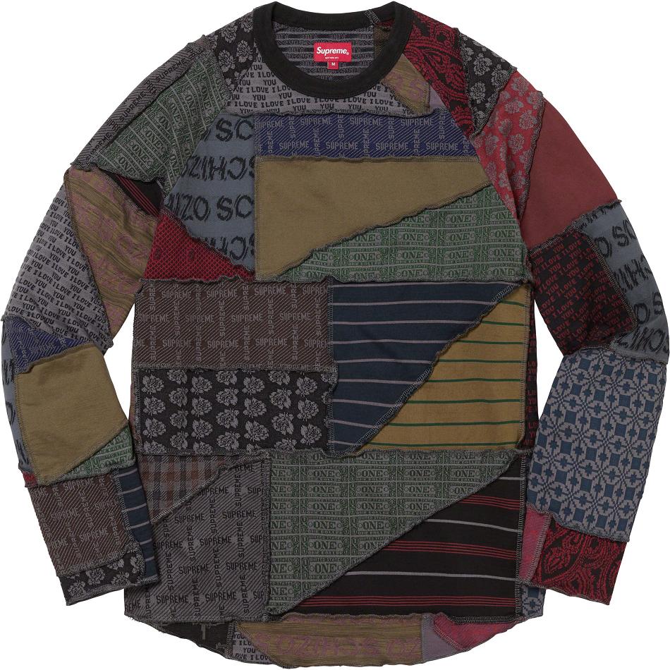 Maglioni Supreme Patchwork Jacquard L/S Top Nere Colorate | IT266ZG