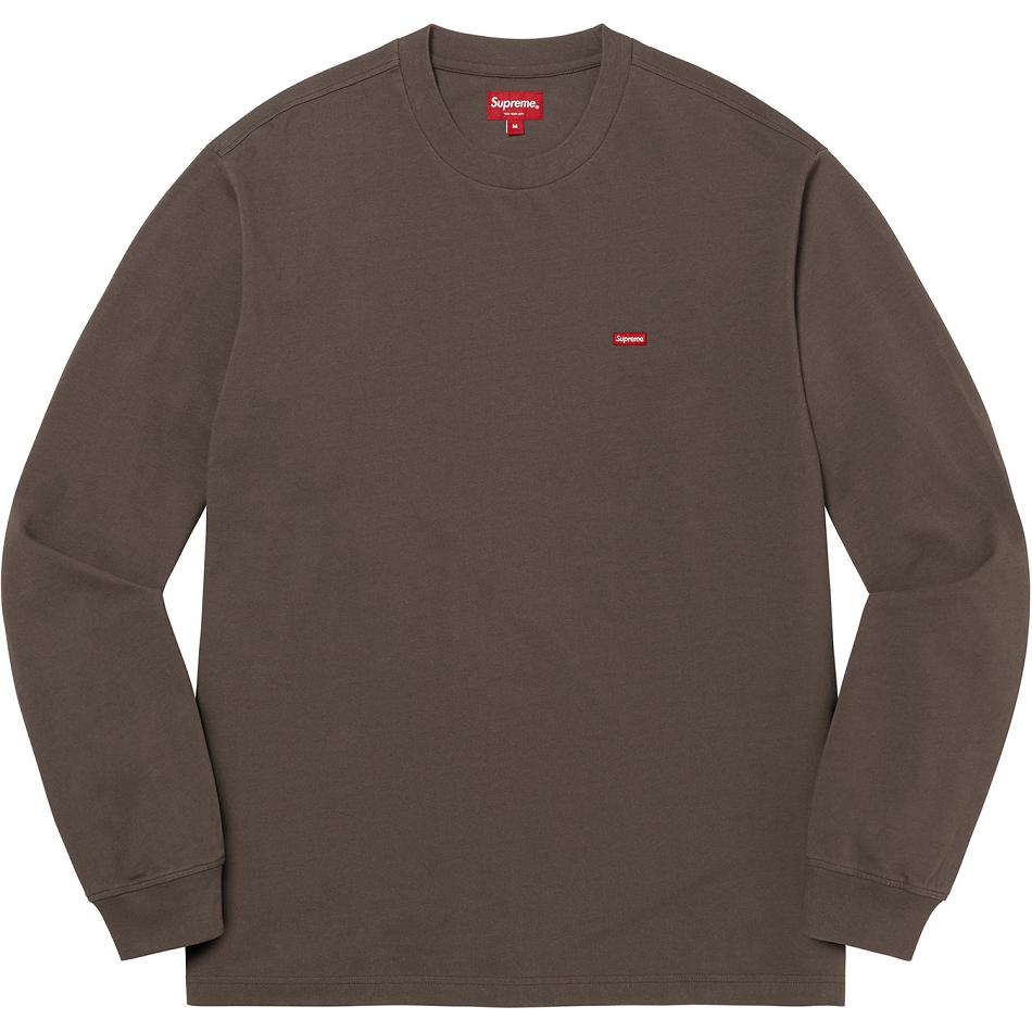 Maglioni Supreme Small Box L/S Tee Marroni | IT250RW