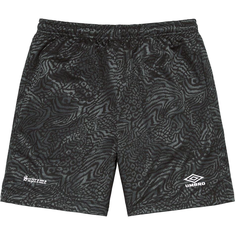 Pantaloncini Supreme Jacquard Animal Print Soccer Nere | IT230PQ