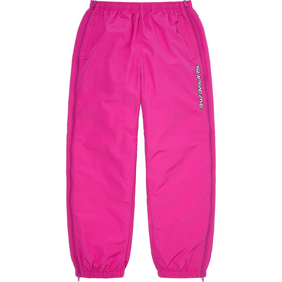 Pantaloni Supreme Full Zip Baggy Warm Up Pant Rosa | IT160KI