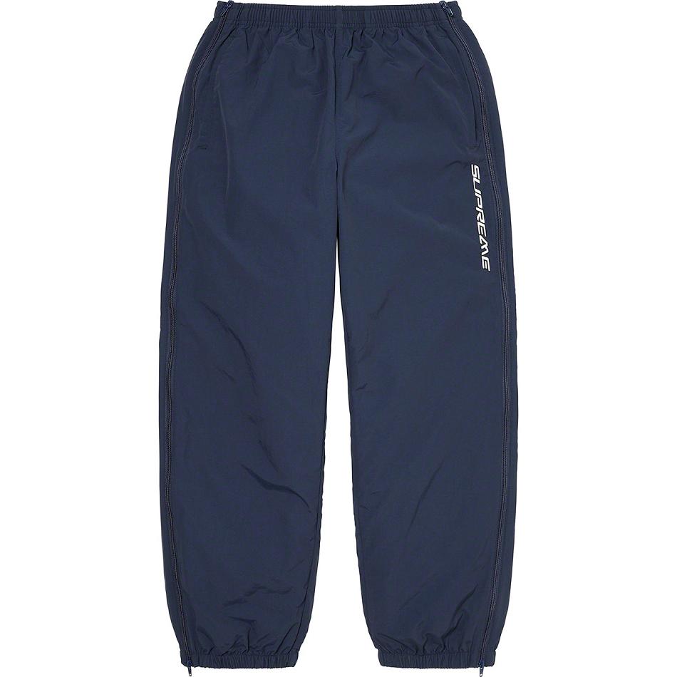 Pantaloni Supreme Full Zip Baggy Warm Up Pant Blu Marino | IT161LH