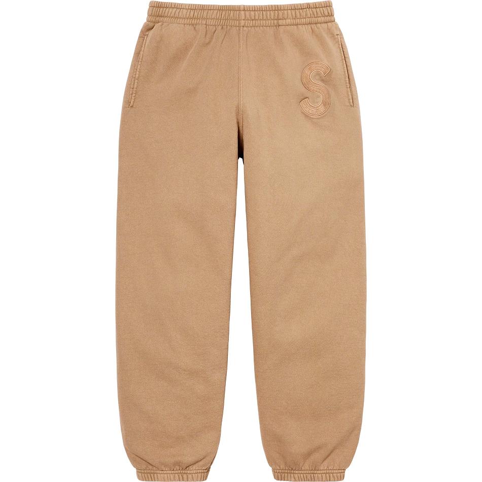 Pantaloni Supreme Overdyed S Logo Sweatpant Marroni | IT186KI