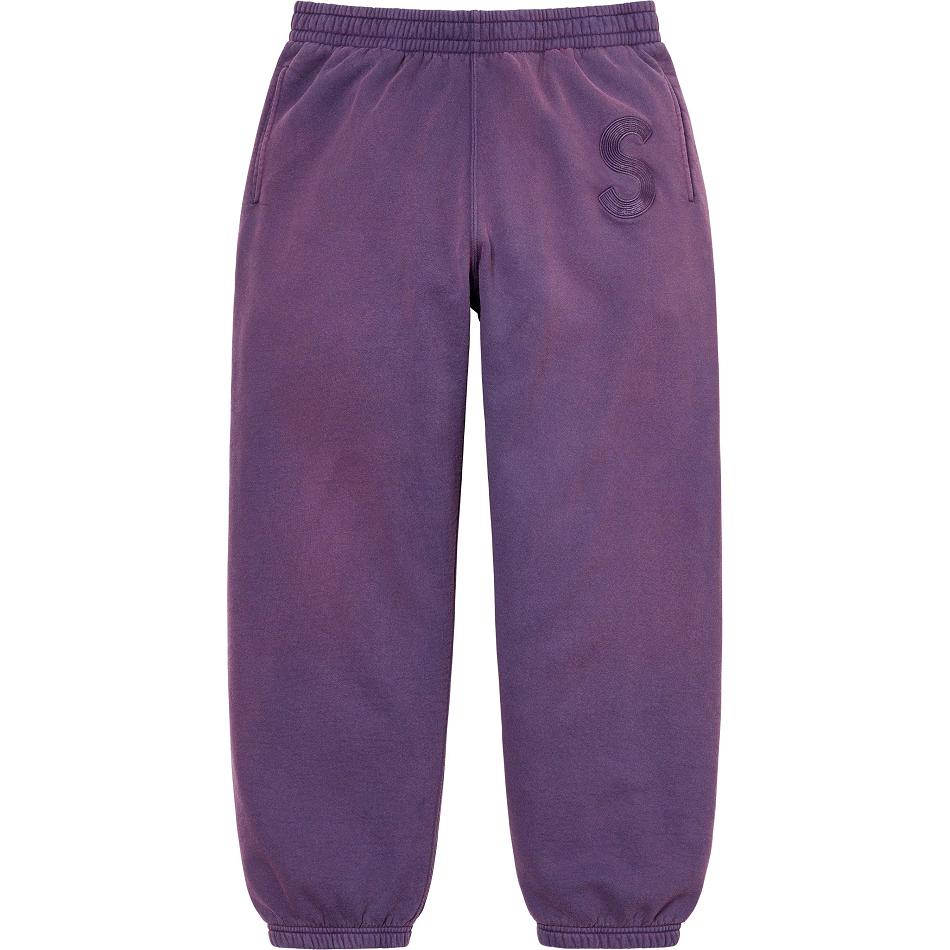 Pantaloni Supreme Overdyed S Logo Sweatpant Viola | IT190CE