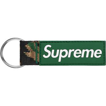 Accessori Supreme Webbing Keychain Verdi | IT407TV