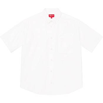 Camicie Supreme Loose Fit S/S Oxford Bianche | IT208FM