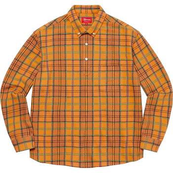 Camicie Supreme Pullover Plaid Flannel Oro | IT214ZG