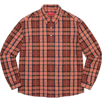 Camicie Supreme Pullover Plaid Flannel Rosa | IT213LH