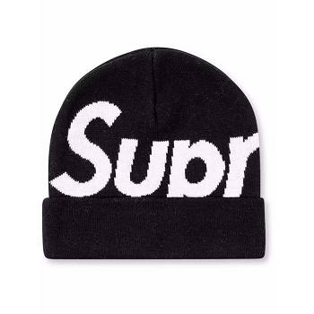 Cappelli Supreme Big Logo Beanie Nere | IT480MA