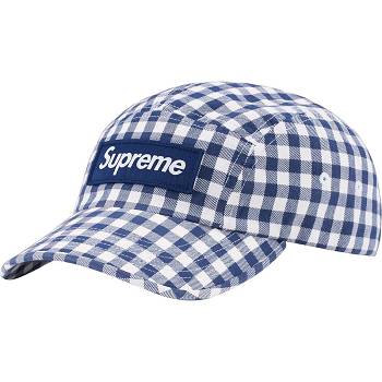 Cappelli Supreme Gingham Camp Cap Blu | IT476CE