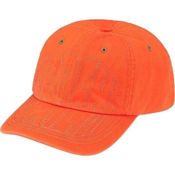 Cappelli Supreme Visor Stitch 6-Panel Arancioni | IT464PQ