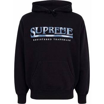 Felpa Con Cappuccio Supreme Logo Embroide Nere | IT118WY