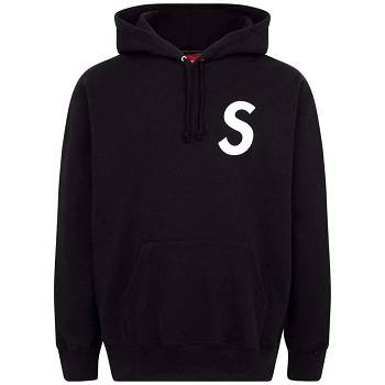 Felpa Con Cappuccio Supreme S Logo Split Nere | IT122YU