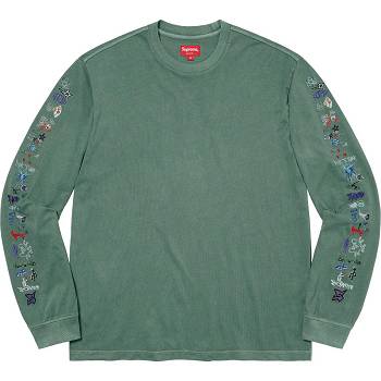 Maglioni Supreme AOI Icons L/S Top Verdi | IT278YU