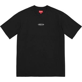 Maglioni Supreme Oval Logo S/S Top Nere | IT254IS