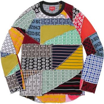 Maglioni Supreme Patchwork Jacquard L/S Top Colorate | IT267XF