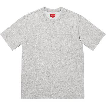 Maglioni Supreme S/S Pocket Tee Grigie | IT272MA