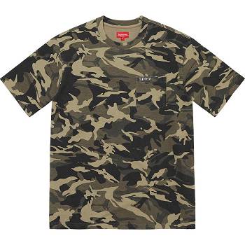 Maglioni Supreme S/S Pocket Tee Verde Oliva Camouflage | IT268CE