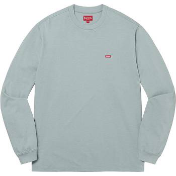 Maglioni Supreme Small Box L/S Tee Verde Acqua | IT246MA