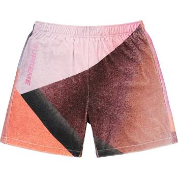 Pantaloncini Supreme Geo Velour Rosa | IT227UT