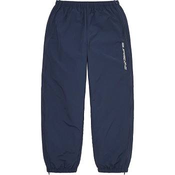 Pantaloni Supreme Full Zip Baggy Warm Up Pant Blu Marino | IT161LH